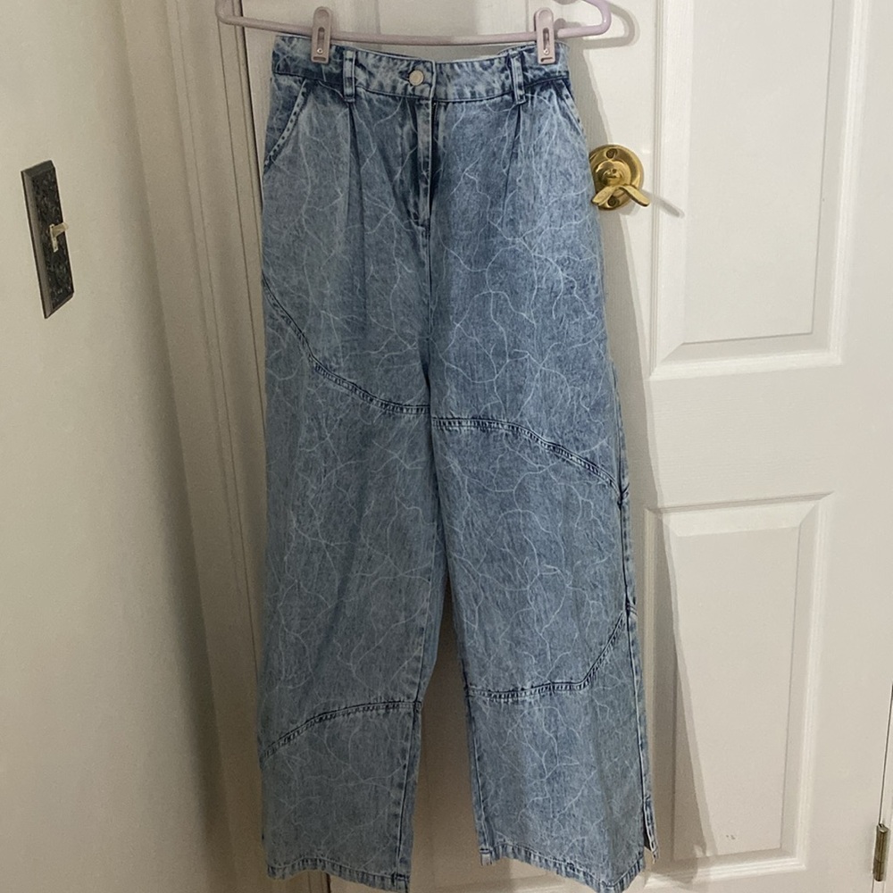 Free people native youth vest and jeans L NWT 100 cotton lightweight set - Picture 5 of 16